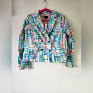 NWT Talbots Madras jacket